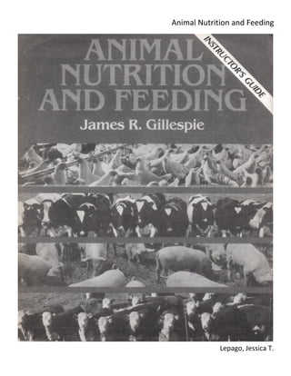 Animal Nutrition and Feeding
Lepago, Jessica T.
 