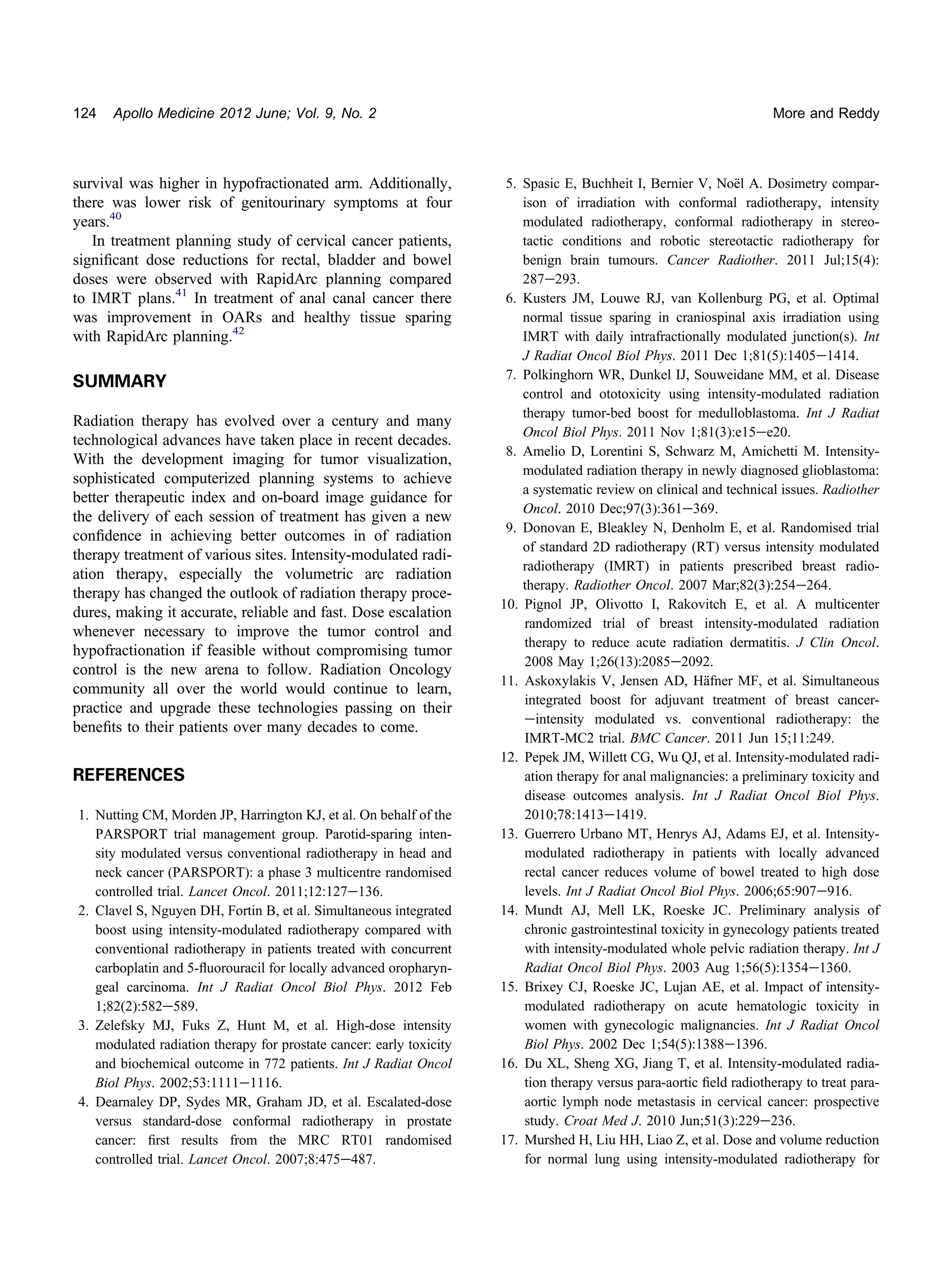 Radiation Oncology in 21st Century - Changing the Paradigms | PDF