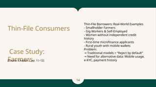 ML Credit Scoring of Thin-File Borrowers | PPTX