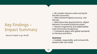 ML Credit Scoring of Thin-File Borrowers | PPTX