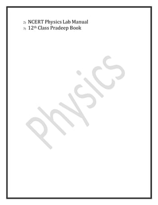 physics cbse 12th classs investigatory project
