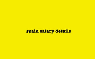 spain salary details
 