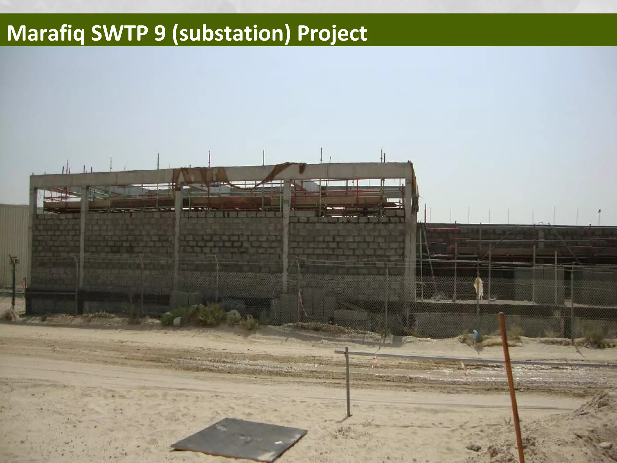Marafiq SWTP 9 (substation) Project
 