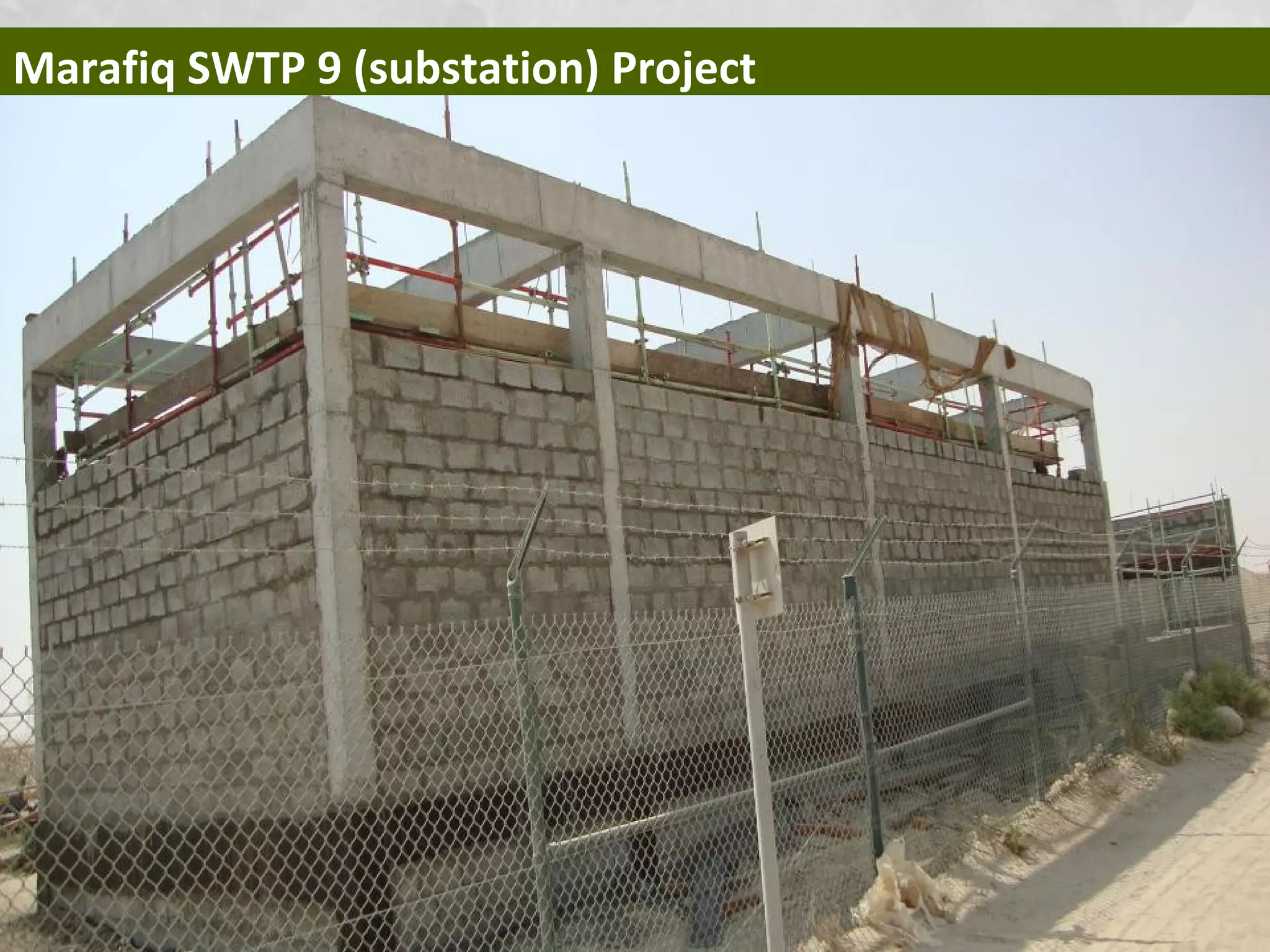 Marafiq SWTP 9 (substation) Project
 
