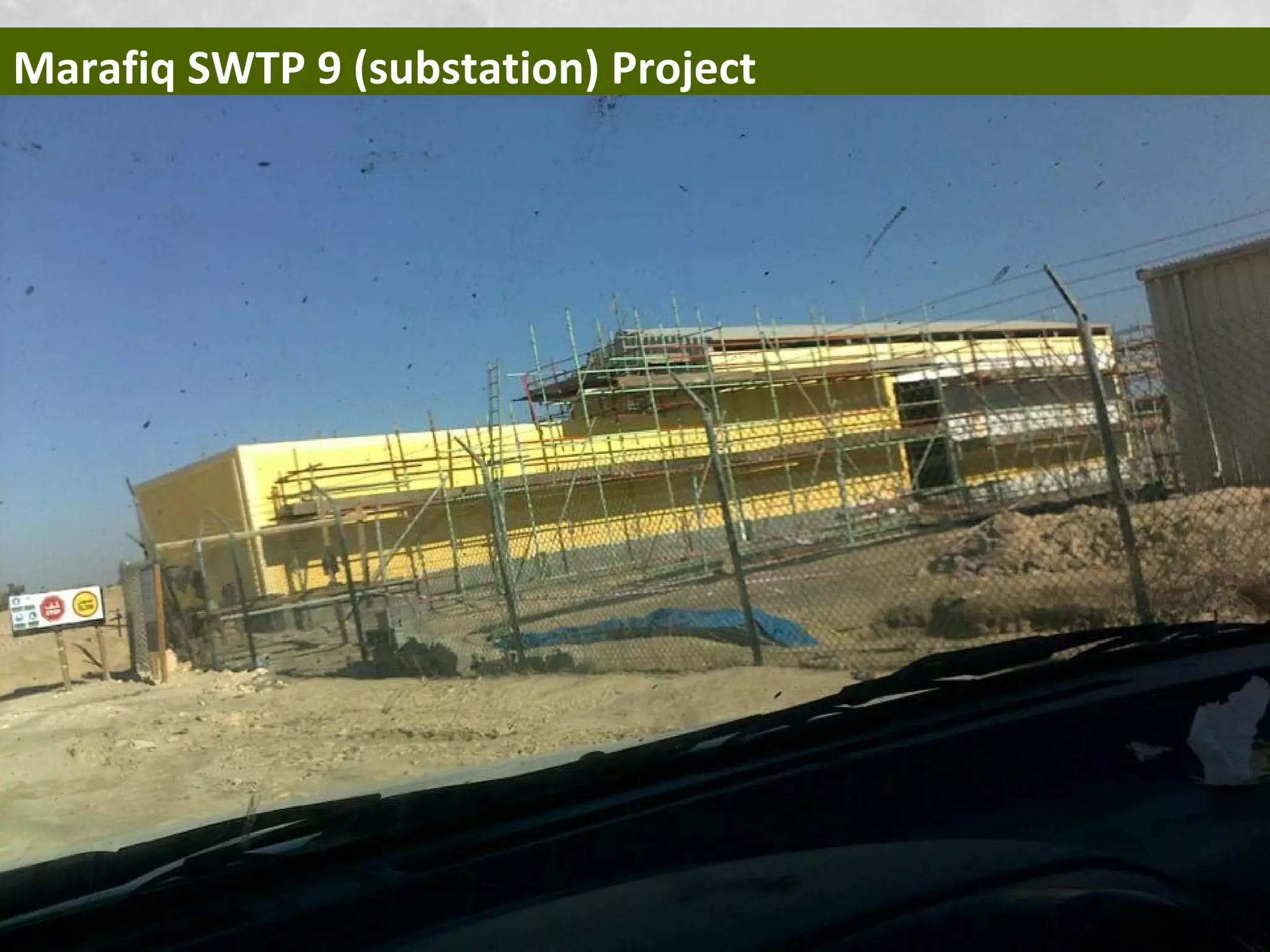 Marafiq SWTP 9 (substation) Project
 