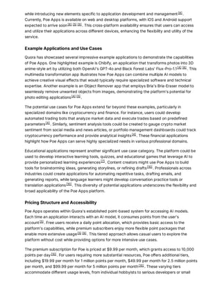 Poe's No Code AI App Creator No-Code AI Application Builder | PDF