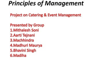 Principles of Management
 