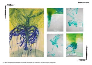 A2 Art Coursework
A2 Art Coursework-Movement: Inspired by the artist Lois Greenfield and repsonse to own photo
 