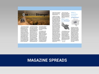 MAGAZINE SPREADS
 