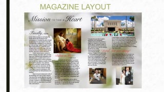MAGAZINE LAYOUT
 