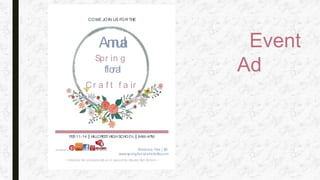 COME JOIN US FO R THE
Annual
Spr in g
floral
Cr a f t f a ir
FEB 11-14 | HILLCREST HIGH SCHOOL | 9AM-4PM
SPO NSORED BY Entrance Fee | $6
www.springfair.idahofallls.com
+ Entrance fee proceeds will go to supporting Hillcrest High School +
Event
Ad
 