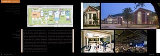 M I C H A E L V O I T [a r c h i t e c t ]

Park Cities Baptist Church
Family Life Center and Parking Garage
Conceptual Site Plan
May 7, 2003

VILLANOVA DRIVE

RIGHT TURN ONLY

PORTECOCHERE

45’

NEW DUMPSTER
AND GREASE TRAP
LOCATION
OUTDOOR
PLAY

ARCADE

LINK BLDG

TULANE

35’

PRE-FUNCTION
HALLWAY

ARCADE
COLLINS
BUILDING

PLEITZ (EAST)
OUTDOOR
PLAY

COVERED
WALK #1

COMMUNITY
LIFE CENTER

PRE-FUNCTION
HALLWAY

PRE-FUNCTION
HALLWAY

VESTIBULE

VESTIBULE

VESTIBULE

OUTDOOR
PLAY

SANCTUARY

REED BUILDING

PICKWICK LANE

COVERED
PORCH #2

ACTIVITIES
BUILDING

NEW PRE-FUNCTION
HALLWAY

ELLIS
CHAPEL

COLONNADE

COLONNADE

OUTDOOR
PLAY

ACTIVITIES

40’

Park Cities Baptist Church
Community Life Center,
Underground Garage, and
Concourse

UNDERGROUND
CONCOURSE

DROP-OFF

NORTHWEST PARKWAY

NORTHWEST HIGHWAY (LOOP 12)

Size
73,500 sf
Construction Cost
Withheld
Completion Date
2007

57

MICHAEL VOIT [architec t]

The three-level Community Life Center houses a
SITE STATISTICS
AREA: 327,265 SF
1,200-seat great hall, children’s and youth education spaces, and a commons gathering area.
Despite its large size, the multi-purpose facility
respects the context of the campus and the residential area, with adherence to newly established
height restrictions and a Georgian architectural
style that harmonizes with its surroundings. The
great hall features superior technology integration. Rather than solely being a centerpiece of the
room, the technology supports the gamut of activities in the space. On one hand, reinforcing and
supporting speakers and presentations, and on
the other, engaging audiences with a high power
audio, video, and lighting experience. Also, the
A: USABLE SF FOOTPRINT
B: GROSS SF FOOTPRINT

92,168 SF = 28.0 % LOT COVERAGE
127,665 SF = 39.0 % LOT COVERAGE

ALL EXISTING USABLE SF AREAS INDICATED ARE TAKEN FROM OWNERS CADD FILES - NOT FIELD SURVEYED.

PICKWIC

UNDERGROUND
PARKING GARAGE

plan improved existing traffic conditions by incorSUMMARY OF LAND USE
porating a 750-car parking garage under the CLC.
The union between the CLC and the existing campus is an open two-story 5,000 sf gathering space.
The plan also provides additional pedestrian circulation via an underground concourse that links
several campus buildings. As a result, the campus
maintains large areas of green space and its graceful atmosphere, an ambiance appreciated by both
the church and the neighborhood.

0'

20'

40'

80'

EXISTING CAMPUS BUILDINGS

EXISTING CAMPUS
PARKING LOT
N.W. PARKWAY R.O.W.
TOTAL

223,376 SF
85,313 SF
18,576 SF
327,265 SF

Architect: Ronald J. Shaw
License No.: 4310

The design documents depicted herein
are incomplete and may not be used for
regulatory approval, permit, or construction

Professional Portfolio

58

 