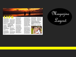 Magazine
Layout
 