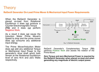 Theory
ReGenX Generator On-Load Prime Mover & Mechanical Input Power Requirements
When the ReGenX Generator is
placed on-l...