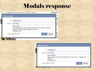 Modals response 