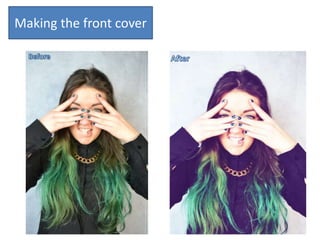 Making the front cover
 