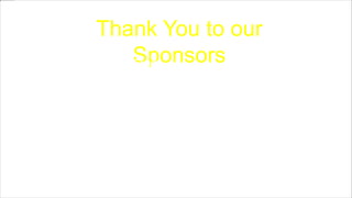 Thank You to our
SponsorsIBB Consulting Group
Habib American Bank
Visionet Systems
IH Engineers
IC Laser Eye Care
Investors Bank
Swift Copy Printing
 