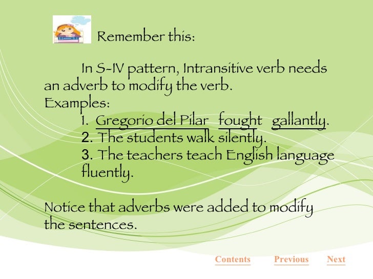 Sentence Pattern 4 Example What Is The Meaning Of S-Iv Sentence Pattern? – GGNYU