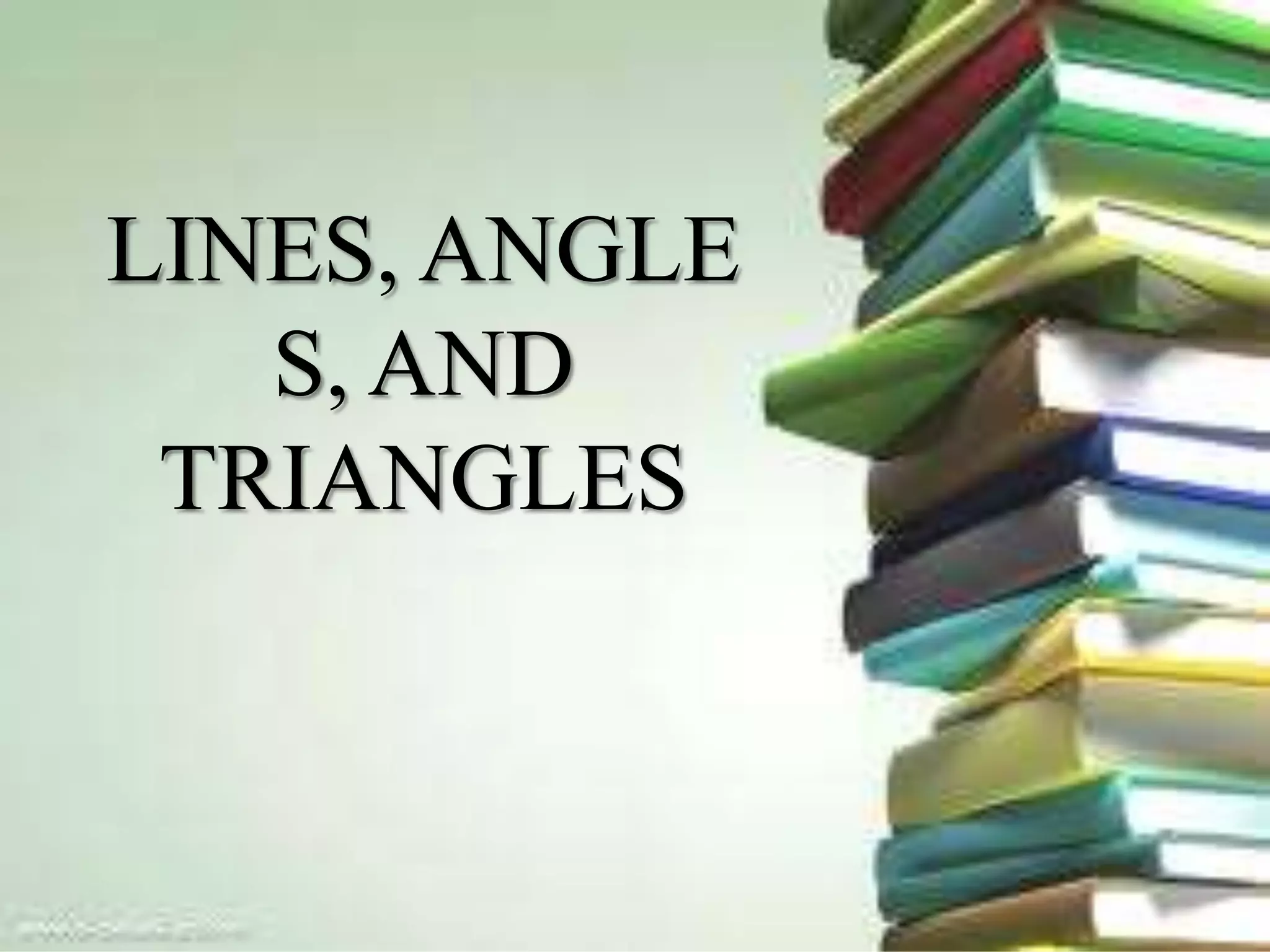 Lines, Angles and Triangles PPT