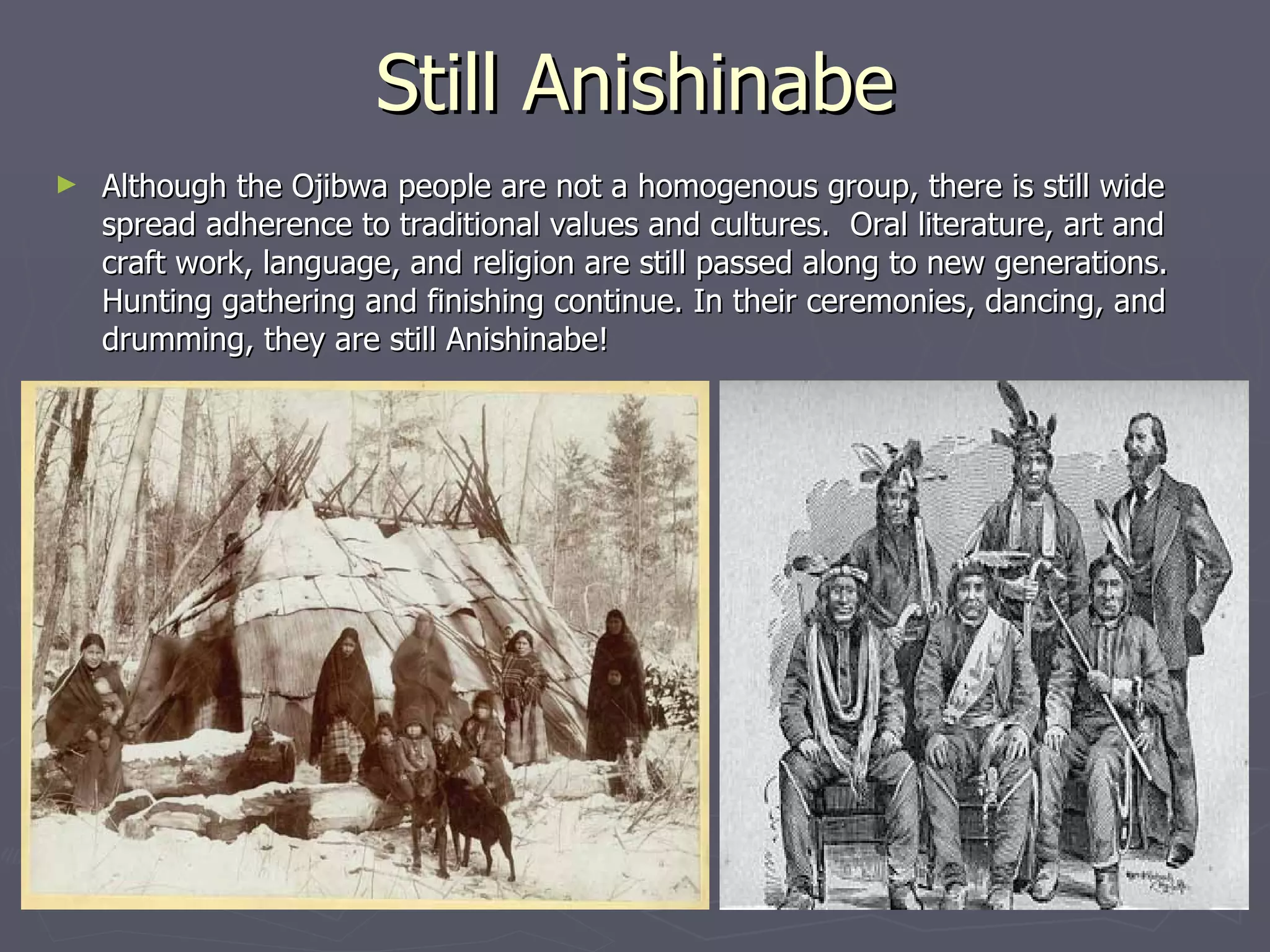 Final Power Point Presentation Chapter 10 Ojibwa | PPT