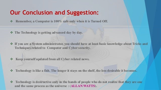Conclusion of cctv