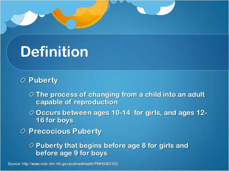 Precocious Puberty