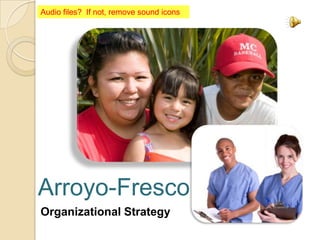Audio files? If not, remove sound icons




Arroyo-Fresco
Organizational Strategy
 