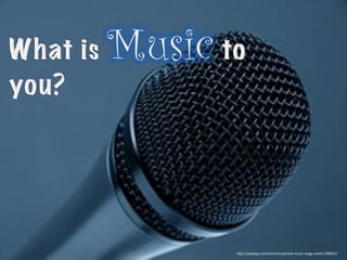 h"p://pixabay.com/en/microphone-­‐music-­‐stage-­‐event-­‐298587/	
  
 