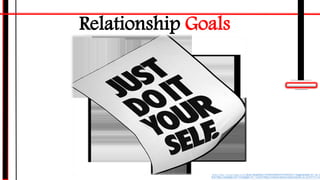 Relationship Goals
Photo Credit: <a href="https://www.flickr.com/photos/11043643@N05/5370400441/">hughesjoseph</a> via <a
href="http://compfight.com">Compfight</a> <a href="https://creativecommons.org/licenses/by-nc-sa/2.0/">cc</a>
 