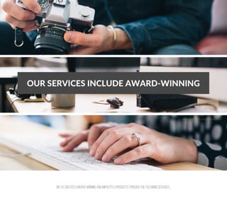 圀攀ᤠ瘀攀 挀爀攀愀琀攀搀 愀眀愀爀搀ⴀ眀椀渀渀椀渀最 愀渀搀 椀洀瀀愀挀琀昀甀 氀瀀爀漀搀甀挀琀猀 琀栀爀漀甀最栀 琀栀攀 昀漀氀漀眀椀渀最 猀攀爀瘀椀挀攀猀⸀⸀⸀
 