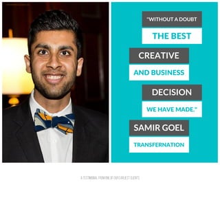 䄀 琀攀猀琀椀洀漀戀椀愀氀 昀爀漀洀 漀渀攀 漀昀 漀甀爀 攀愀爀氀椀攀猀琀 挀氀椀攀渀琀猀
 