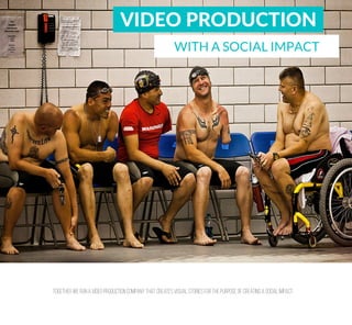 吀漀最攀琀栀攀爀 眀攀 爀甀渀 愀 瘀椀搀攀漀 瀀爀漀搀甀挀琀椀漀渀 挀漀洀瀀愀渀礀 琀栀愀琀 挀爀攀愀琀攀猀 瘀椀猀甀愀氀 猀琀漀爀椀攀猀 昀漀爀 琀栀攀 瀀甀爀瀀漀猀攀 漀昀 挀爀攀愀琀椀渀最 愀 猀漀挀椀愀氀 椀洀瀀愀挀琀⸀
 