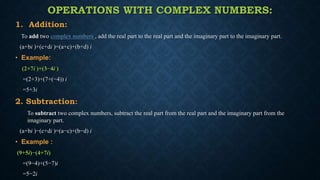 Complex numbers | PPT
