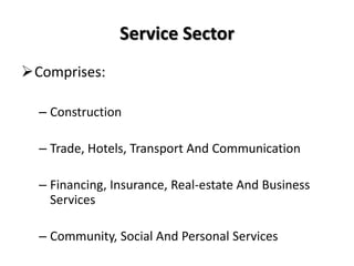 Agriculture SectorComprisesAgriculture FishingForestryPortray FarmingHorticulture etc…