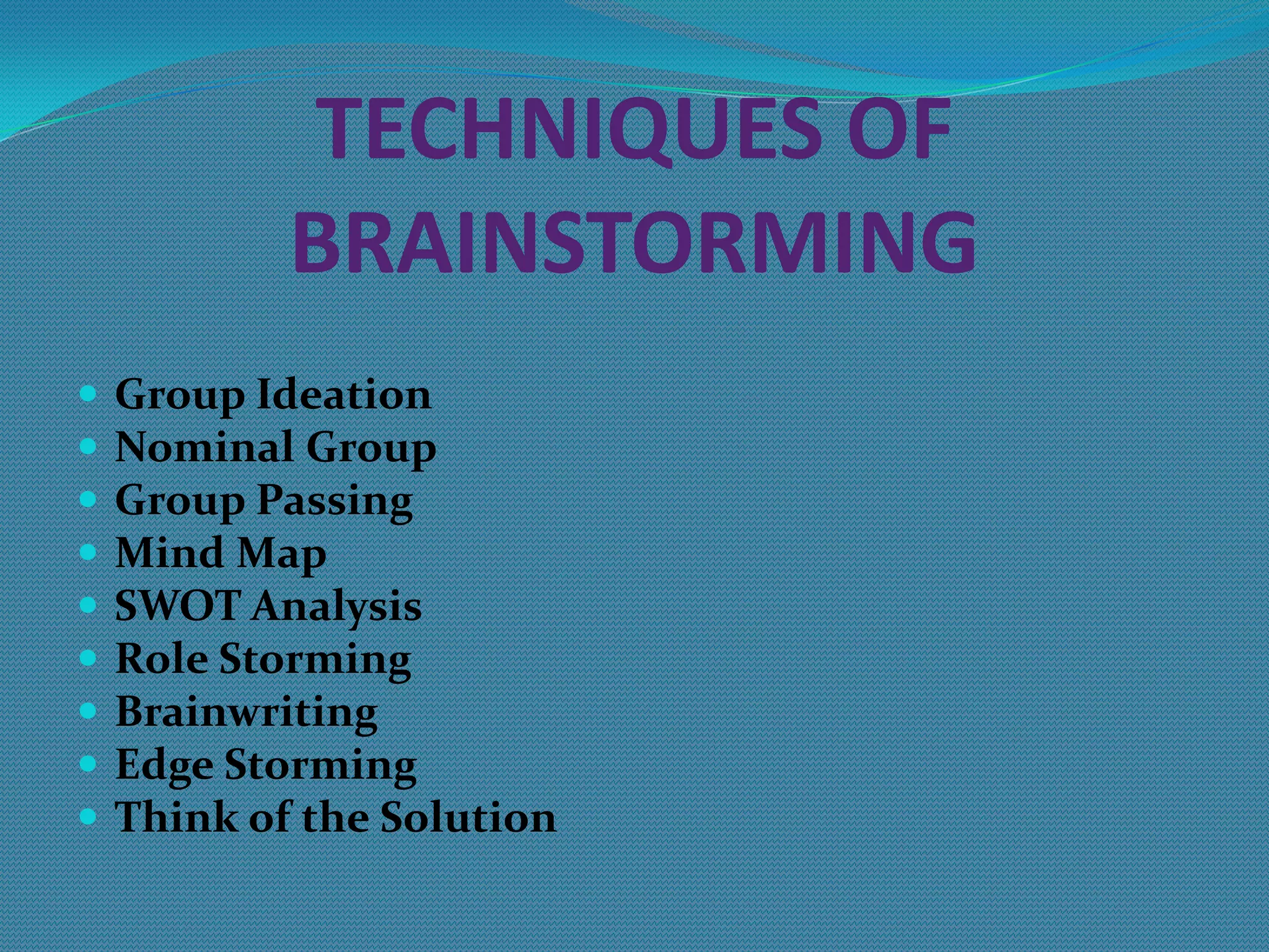INNOVATIONis at the core of entrepreneurship, an entrepreneur does something new, key to entrepreneurial success is coming up with a new product, a new technology, new location, new market and so on..IDEA GENERATION from entrepreneurship point of view clearly refers to either the discovery of a business idea or the development of an idea into a more feasible business concept over time. The IDEA could be a plan, proposal, suggestion, opinion or belief. A better informed entrepreneur would have bigger chances at recognizing emerging opportunities. 