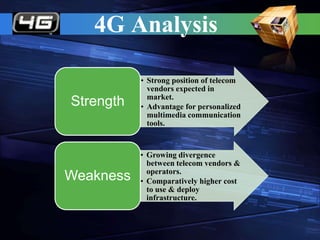 Analysis of 1G, 2G, 3G & 4G | PPTX