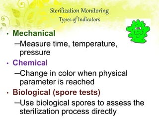 Strlization Machine Parameters STERILIZATION AND DISINFECTION IN A DENTAL CLINIC ppt | PPTX