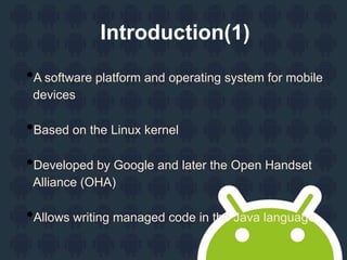 Android seminar ppt | PPTX