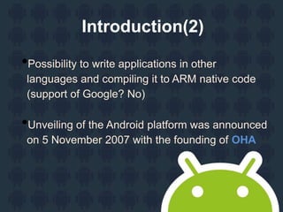 Android seminar ppt | PPTX