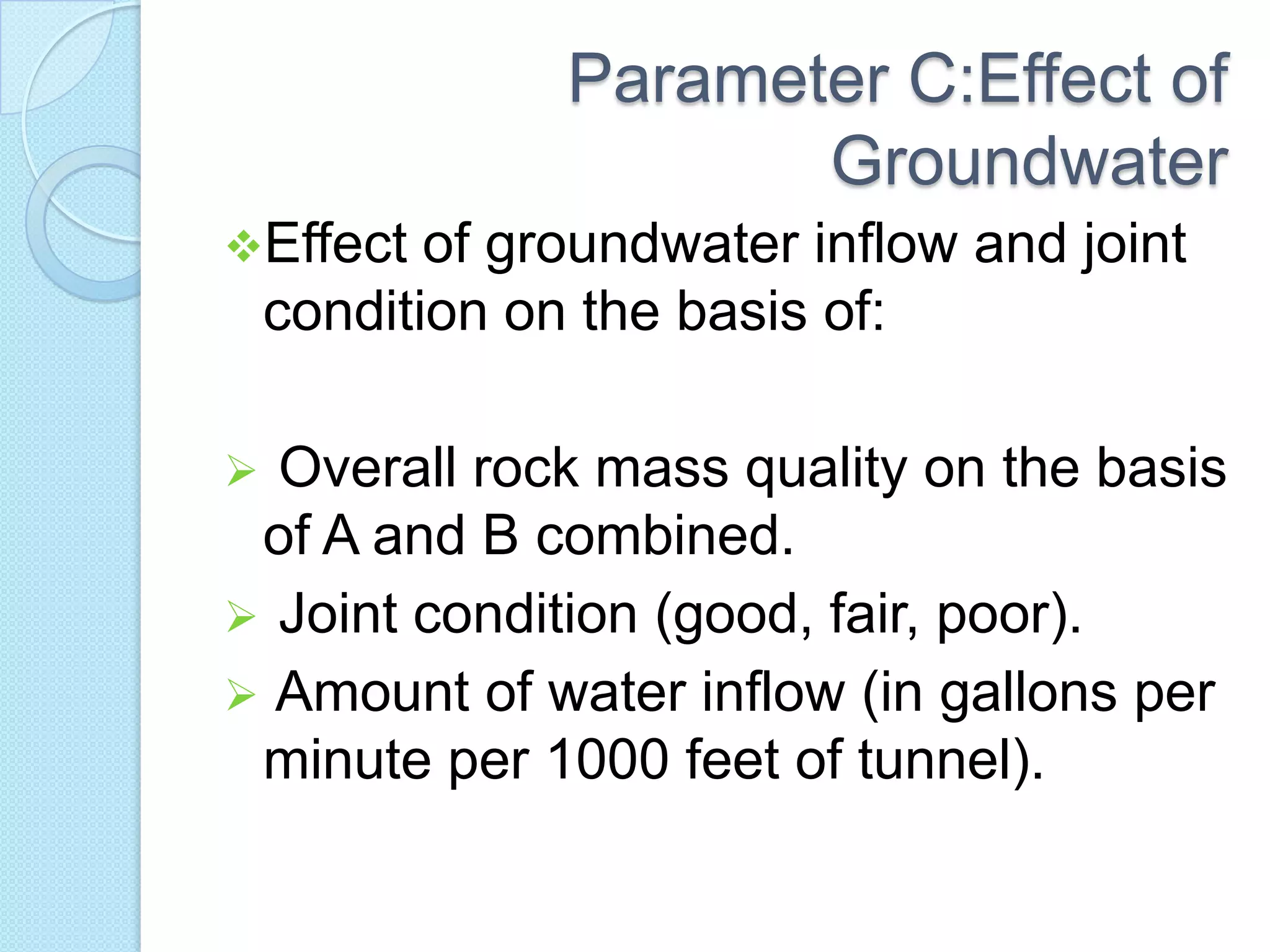 Rock Mass Classification | PPTX