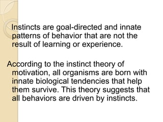 motivation and its theories | PPTX