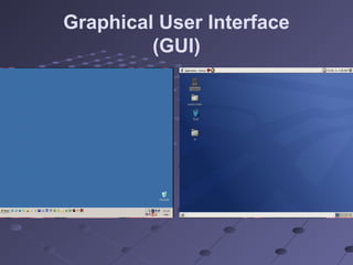 Graphical User Interface
(GUI)
 