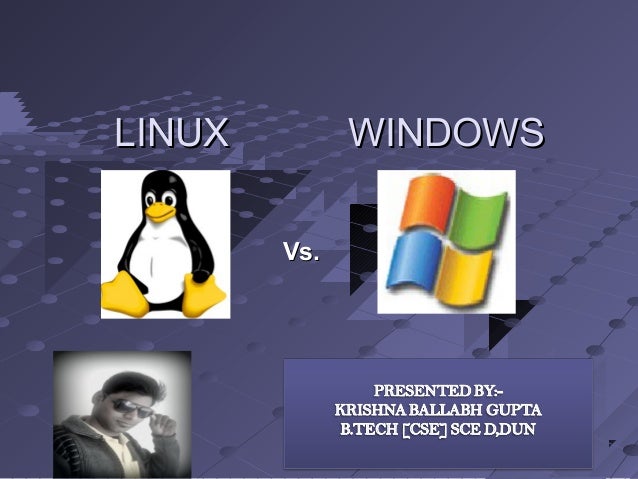 comparing windows and linux ppt