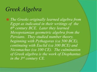 Application of algebra | PPTX