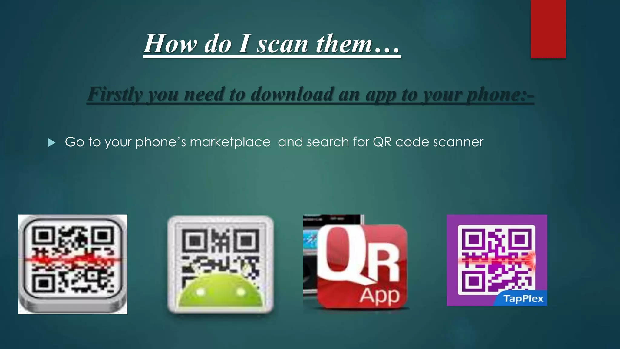 QR-CODE presentation slide | PPTX