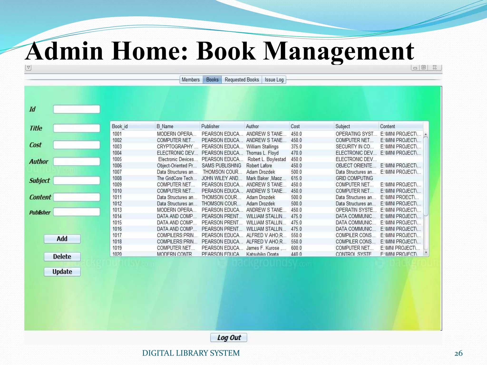 Digital Library System | PPTX