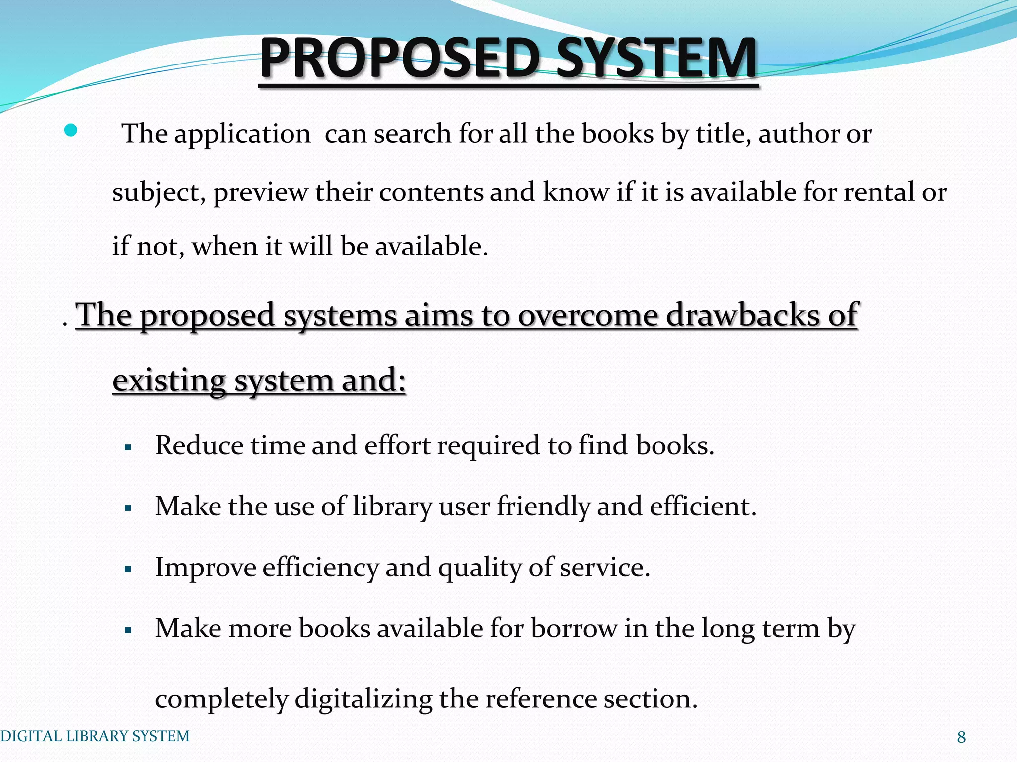 Digital Library System | PPTX