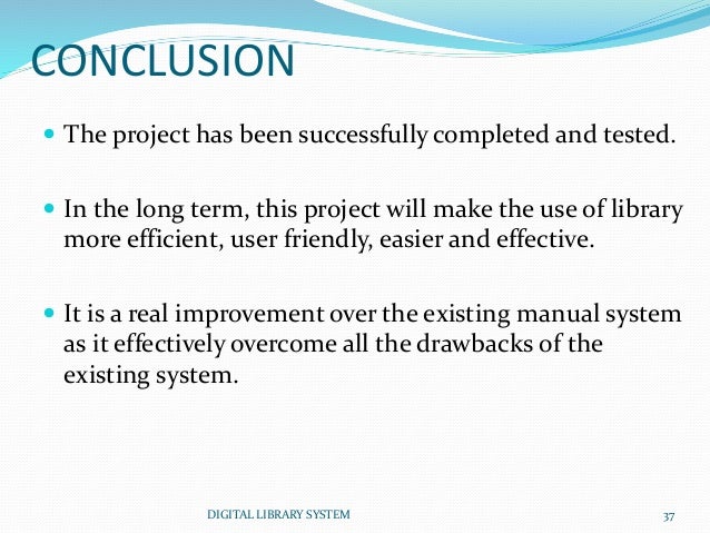 Dissertation on digital library system