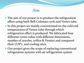 Vortex Tube Cooling. Introduction-, by Prathamesh Mujumdar