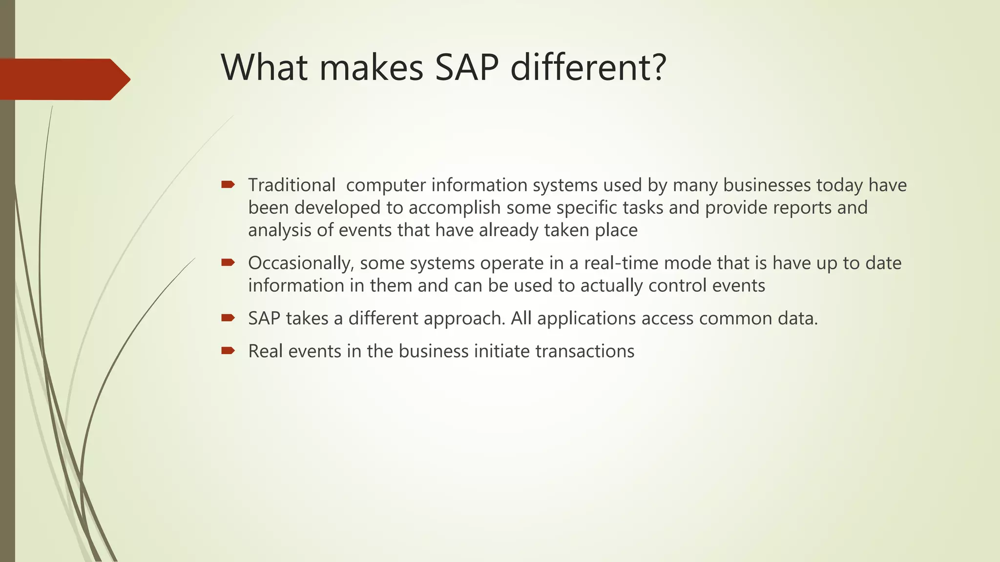 SAP Basic Introduction | PPTX | Computing | Technology & Computing